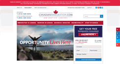 Desktop Screenshot of canadianimmigration.com